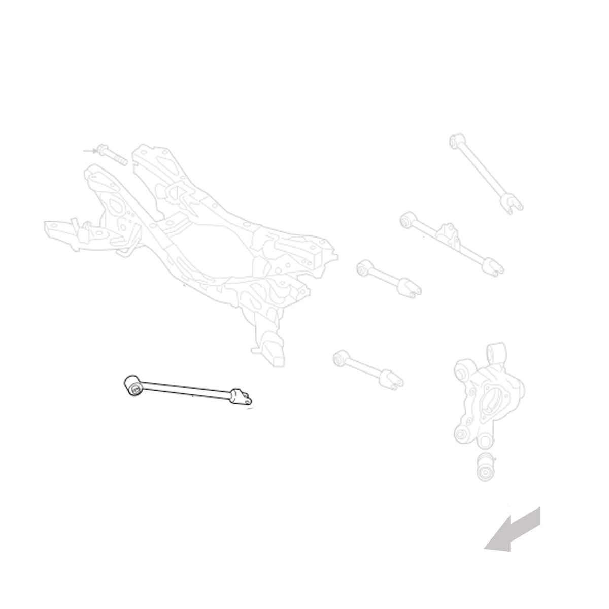 GSP Godspeed Project - Mazda Miata (ND) 2016+UP Adjustable Rear Traction Rods With Spherical Bearings