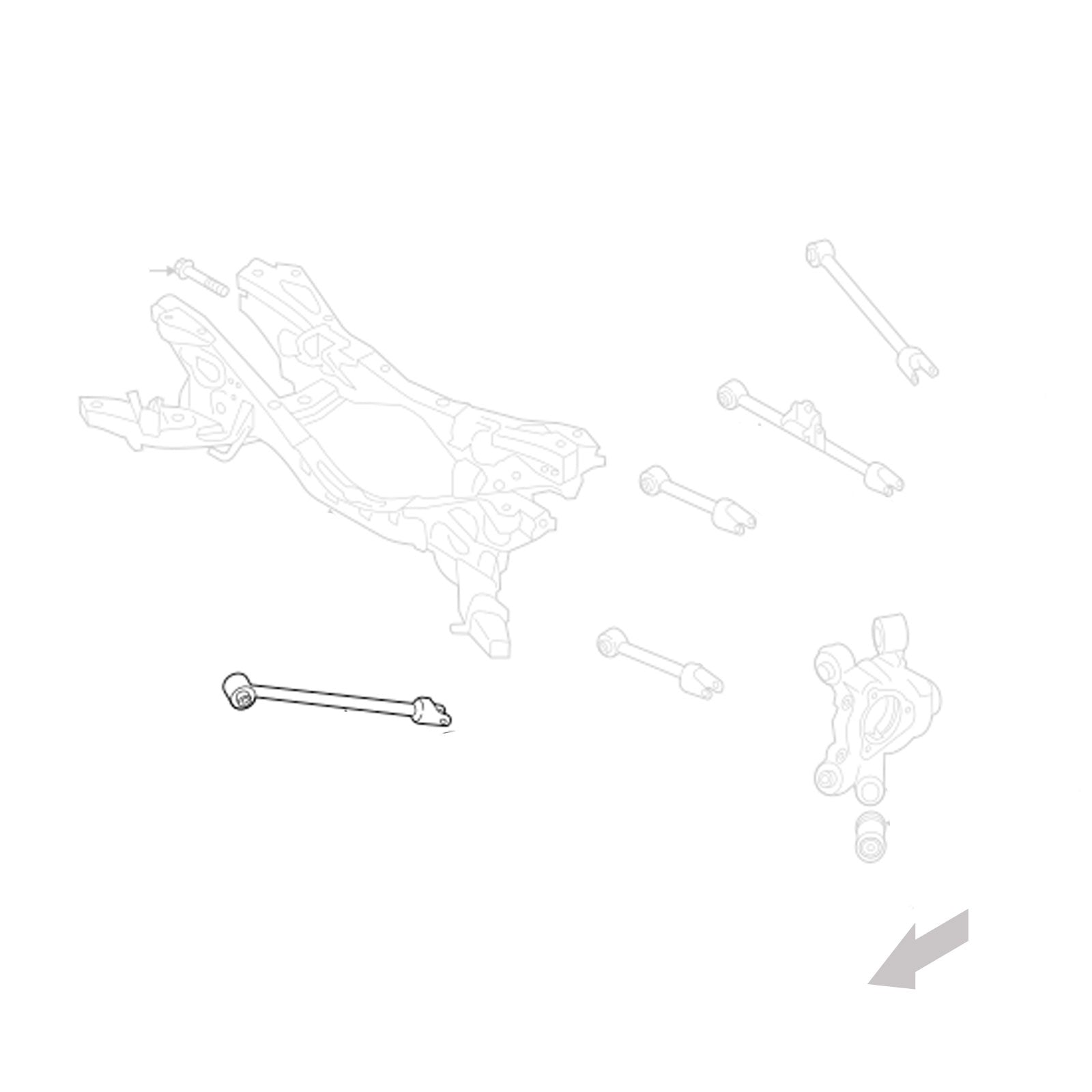 GSP Godspeed Project - Mazda Miata (ND) 2016+UP Adjustable Rear Traction Rods With Spherical Bearings