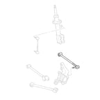 GSP Godspeed Project - Toyota MRS (W30) 2000-07 Adjustable Rear Toe Arms With Ball Joints