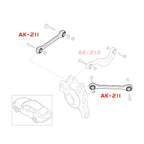 GSP Godspeed Project - BMW 1-Series (E82/E88) 2007-13 Adjustable Front Lower Camber Arms With Spherical Bearings