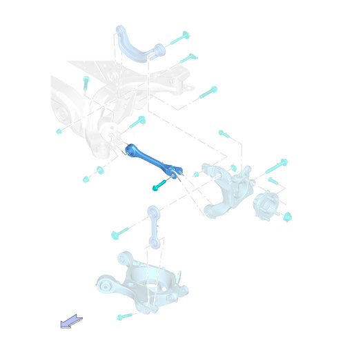 GSP Godspeed Project - Ford Edge 2015-18 Adjustable Toe Rear Trailing Arms With Spherical Bearings