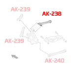 GSP Godspeed Project - Chevrolet Camaro 16+ Adjustable Camber Rear Upper Arms w/ Spherical Bearings