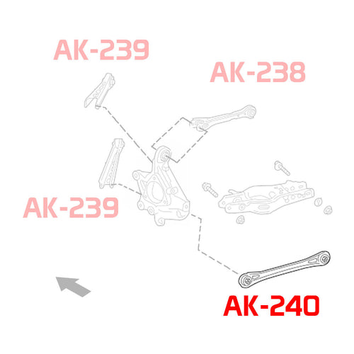 GSP Godspeed Project - Chevrolet Camaro 16+ Adjustable Rear Toe Arm (Spherical Bearing)