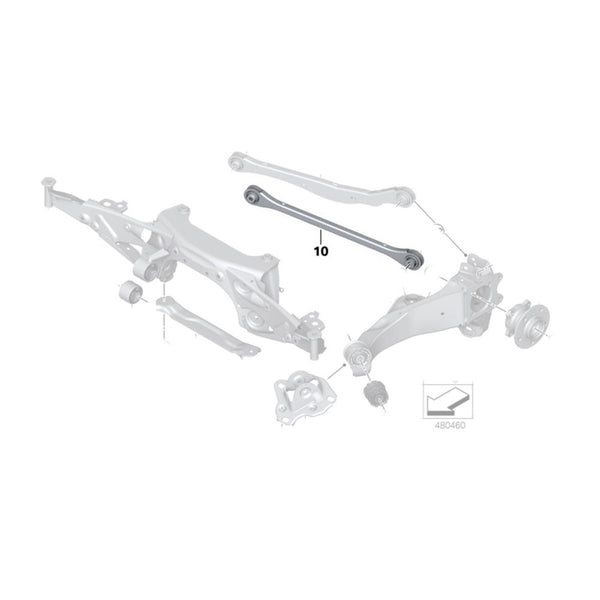 GSP Godspeed Project - MINI Countryman (F60) 2014-18 Adjustable Rear Camber Arms With Spherical Bearings