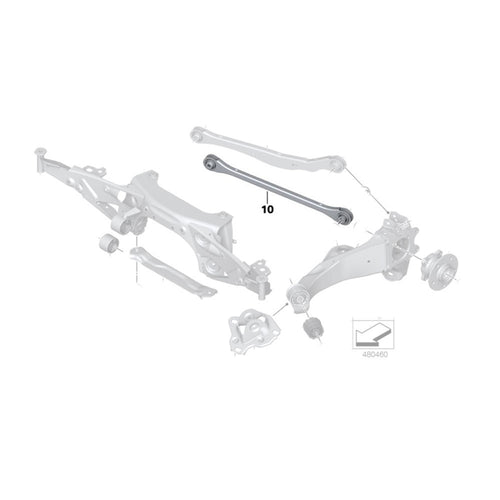 GSP Godspeed Project - BMW X1 (F48) 2016-19 Adjustable Rear Camber Arms With Spherical Bearings