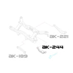 GSP Godspeed Project - Subaru Legacy (BE/BH/BT) 2000-03 Adjustable Rear Camber Arms With Spherical Bearings