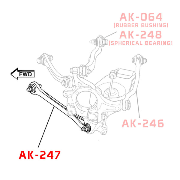 GSP GodSpeed Project Adjustable Rear Trailing Arms - Dodge Challenger  [LA / LC] (2008-2021)