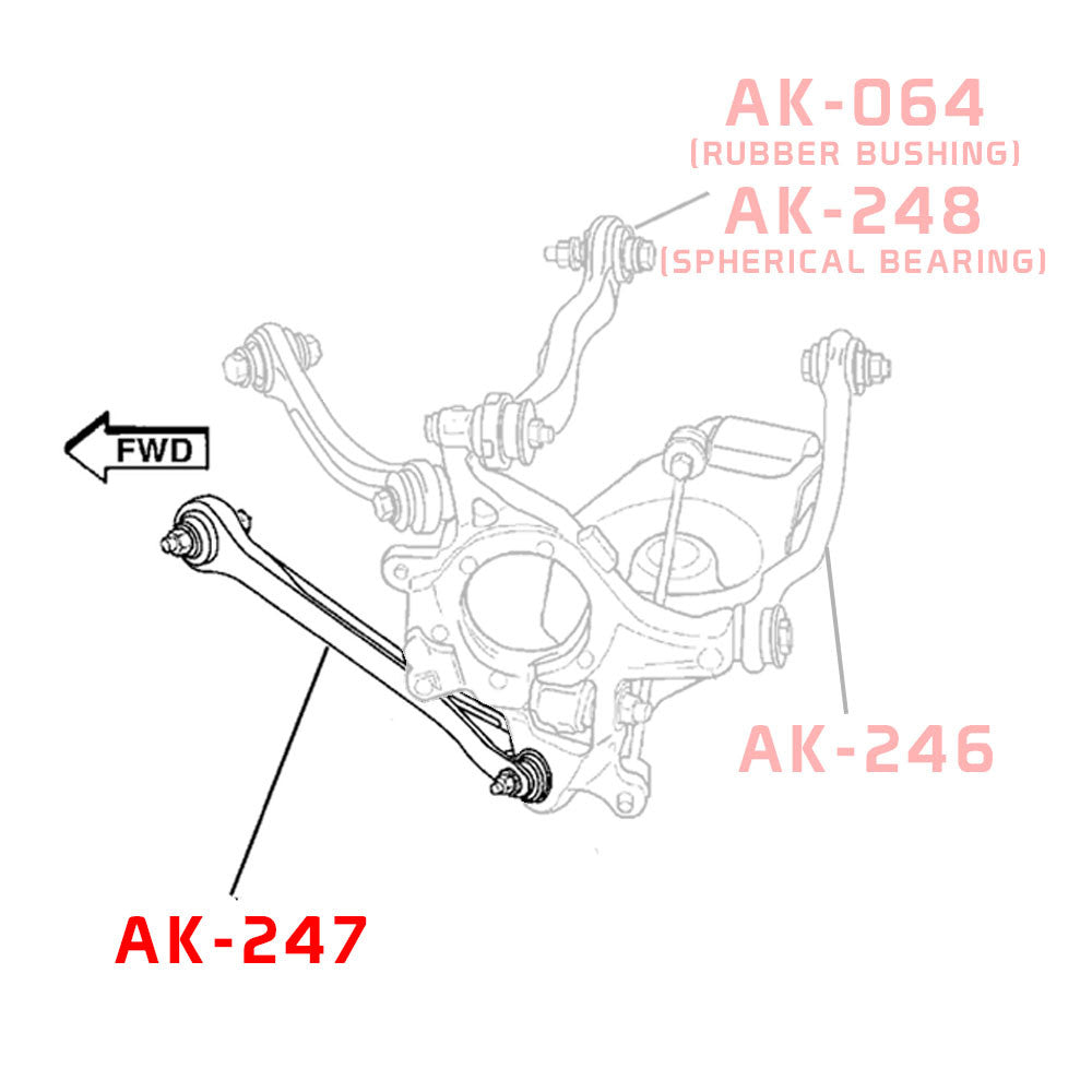 GSP GodSpeed Project Adjustable Rear Trailing Arms - Dodge Charger [LX / LD] (2006-2021)