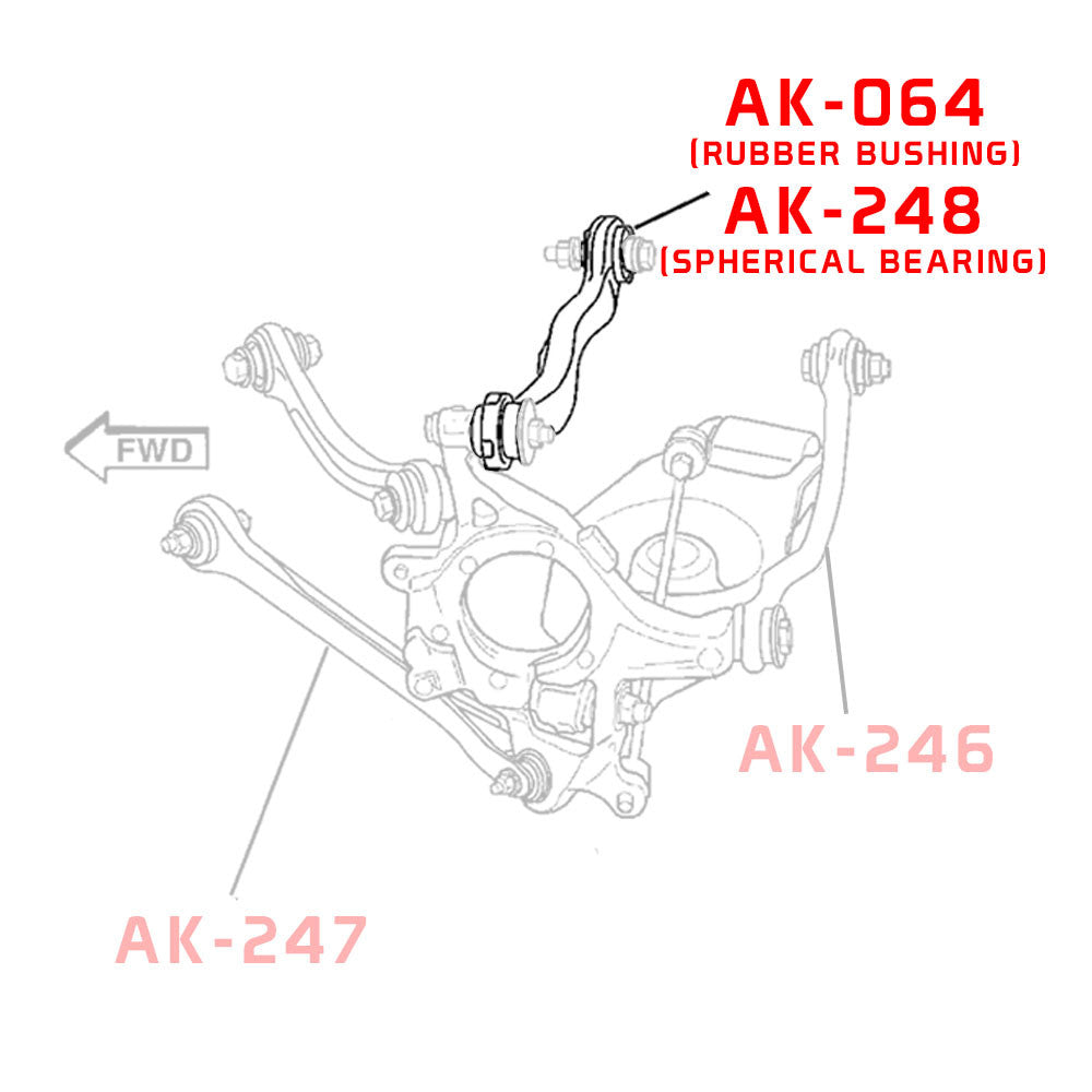 GSP GodSpeed Project Adjustable Rear Upper Control Arms - Dodge Charger [LX/LD] (2006-2020)