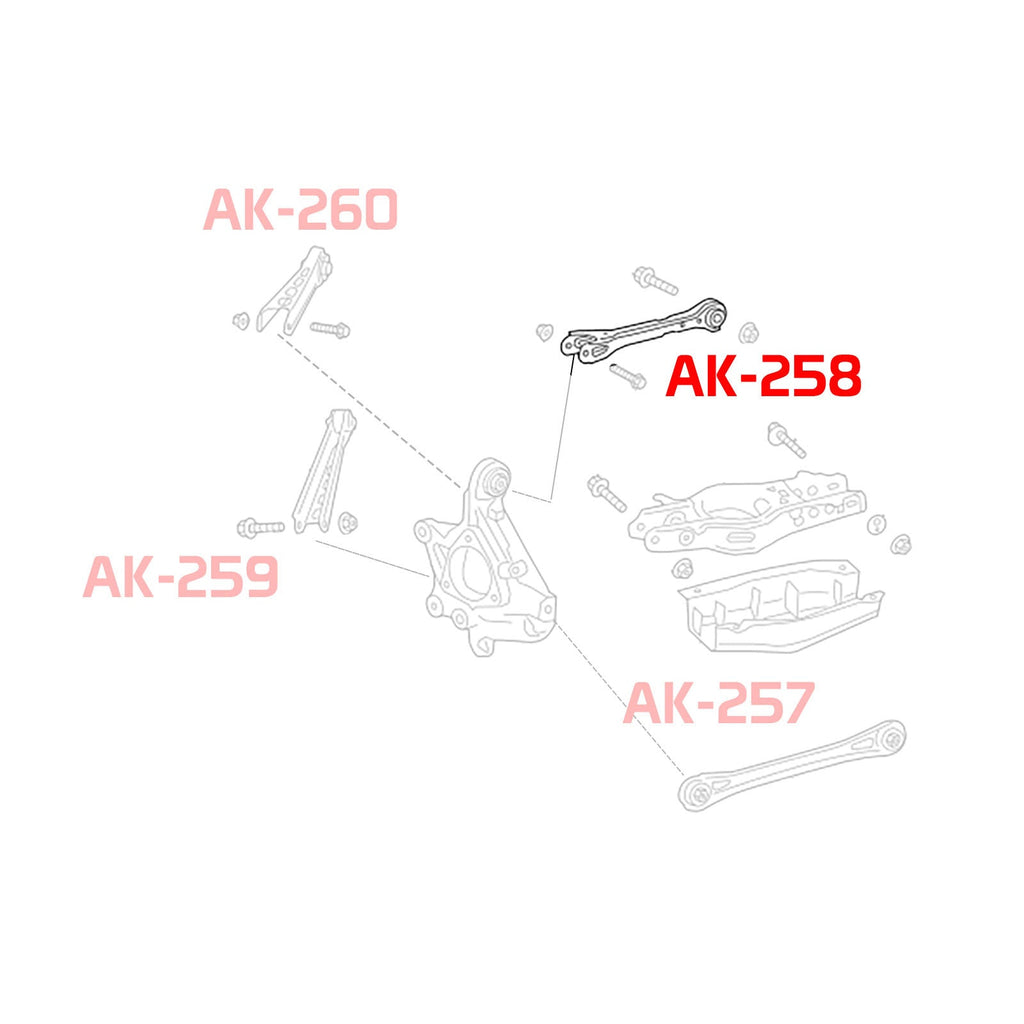 GSP Godspeed Project - Cadillac ATS 20103-19 Adjustable Rear Camber Arms With Spherical Bearings