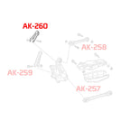 GSP Godspeed Project - Cadillac ATS 2013-19 Adjustable Rear Forward Upper Arms With Spherical Bearings
