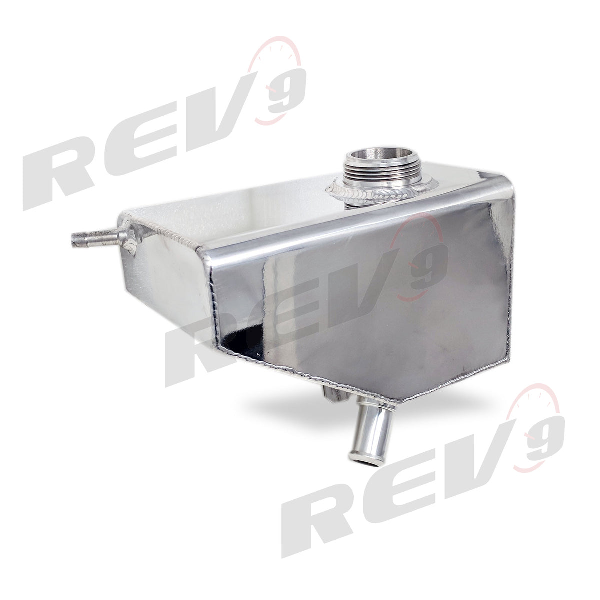 Rev9 Aluminum Engine Coolant - Polished - Ford Mustang (05-10)