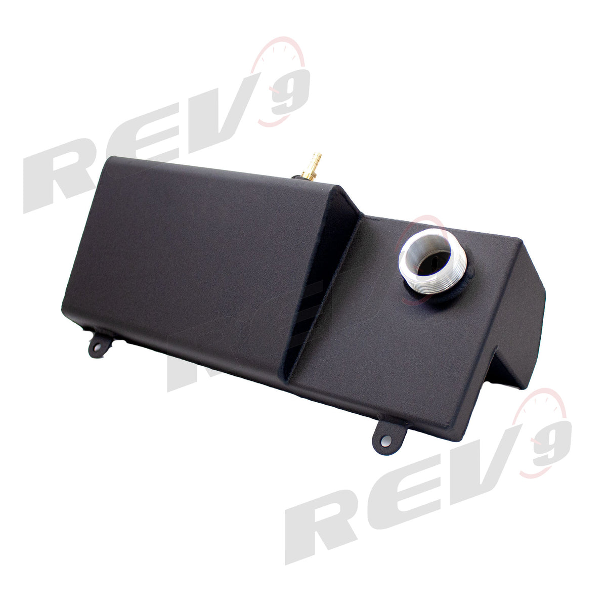 Rev9 Aluminum Engine Coolant - Black - Ford Mustang V8 (96-04)