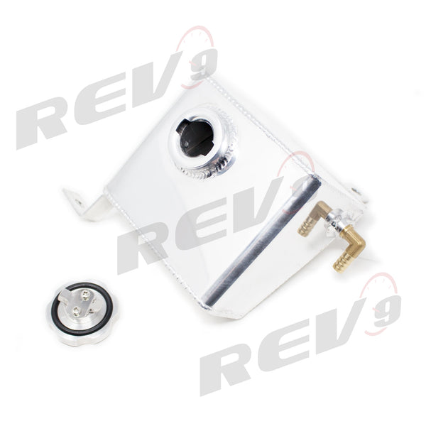 Rev9 Aluminum Engine Coolant Reservoir Overflow Tank - Polished - Mazda Miata NB (1999-2005)