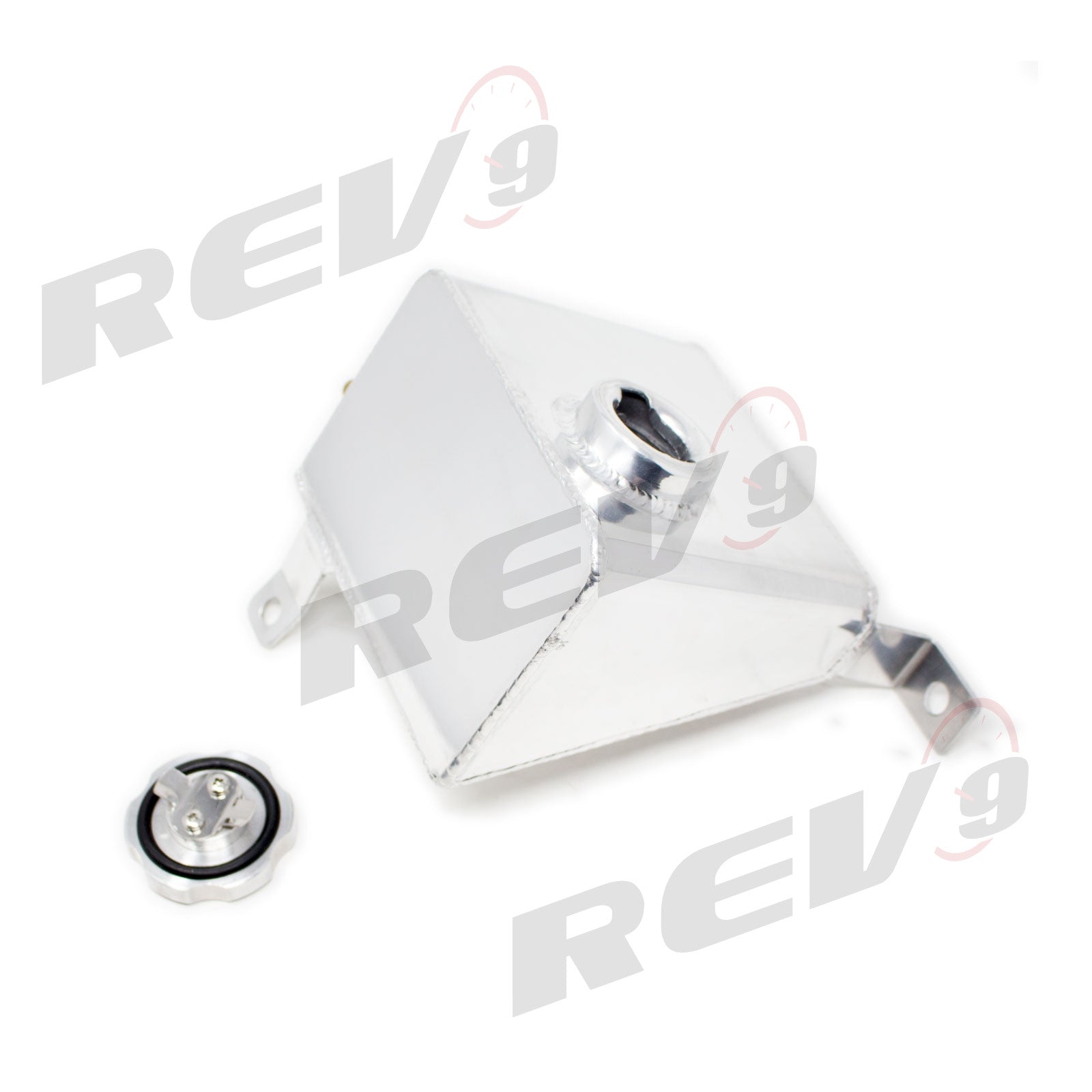 Rev9 Aluminum Engine Coolant Reservoir Overflow Tank - Polished - Mazda Miata NB (1999-2005)