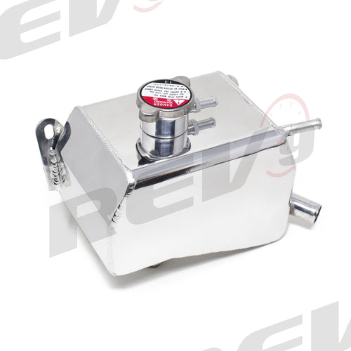 Rev9 Aluminum Engine Coolant Reservoir Overflow Tank - Polished - Mazda RX-8 (2004-2011)