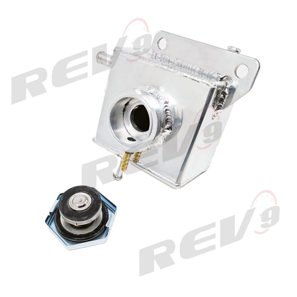 Rev9 (Small) Aluminum Engine Coolant Reservoir Overflow Tank - Polished - Subaru Forester XT (2004-2008)