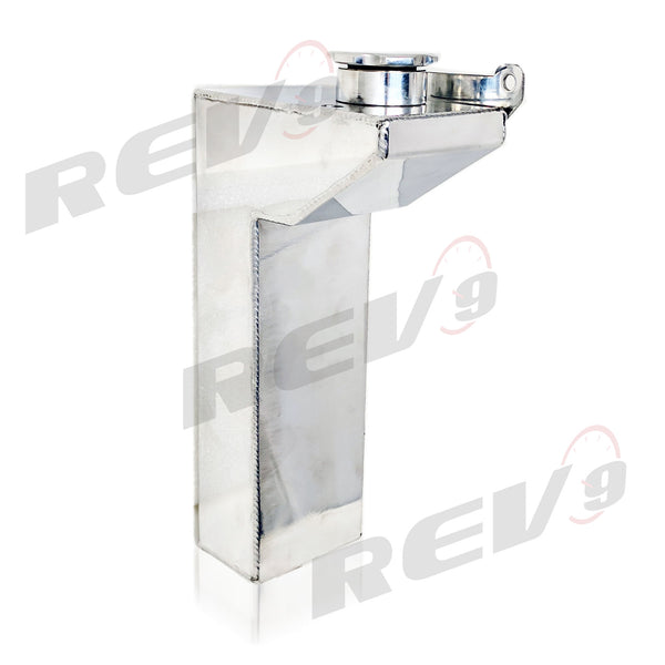 Rev9 (Large) Aluminum Engine Coolant Reservoir Overflow Tank - Polished - Subaru WRX & STI  (2002-2007)