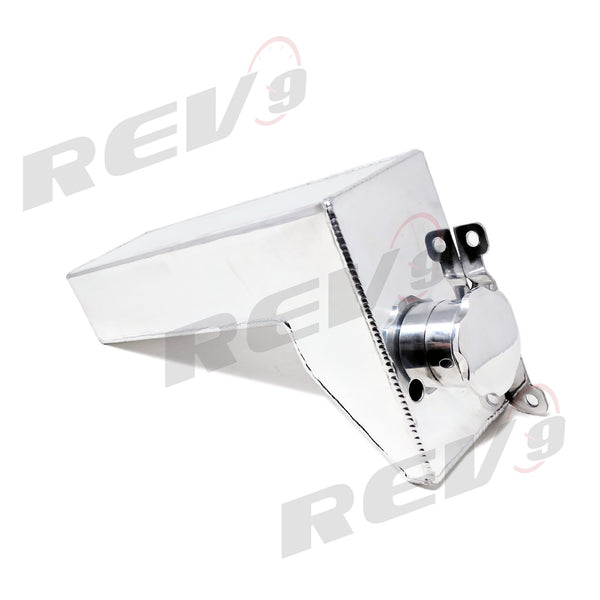 Rev9 (Large) Aluminum Engine Coolant Reservoir Overflow Tank - Polished - Subaru WRX & STI  (2002-2007)