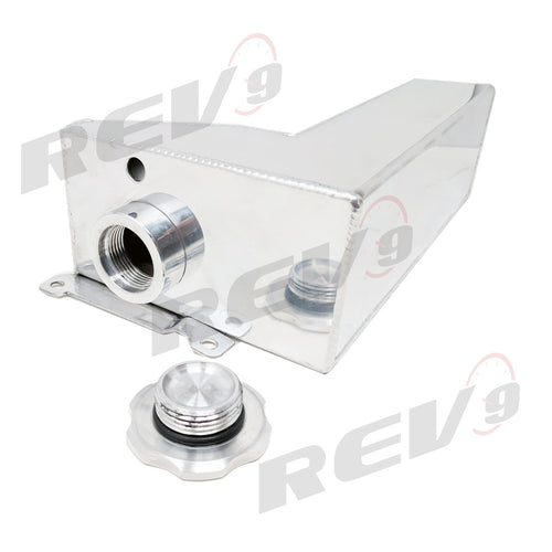 Rev9 (Large) Aluminum Engine Coolant Reservoir Overflow Tank - Polished - Subaru WRX & STI  (2002-2007)