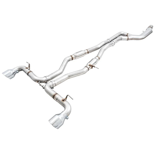 AWE Tuning Track Edition Cat-Back Exhaust System - 5in Chrome Silver Tips - Toyota GR Supra A90 (2020+)