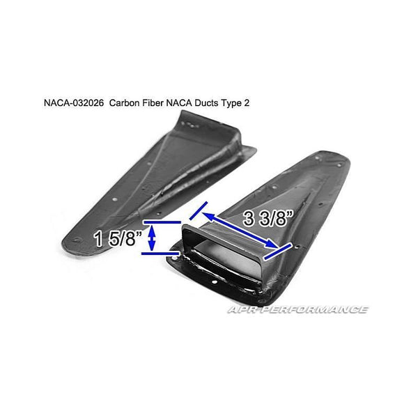 APR Performance Carbon Fiber NACA Duct Cooling Air Dual Type 2 - Universal