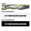 Hybrid Racing Dimensions Sunstrip White HYB-STI-00-06