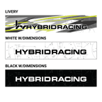 Hybrid Racing Dimensions Sunstrip White HYB-STI-00-06