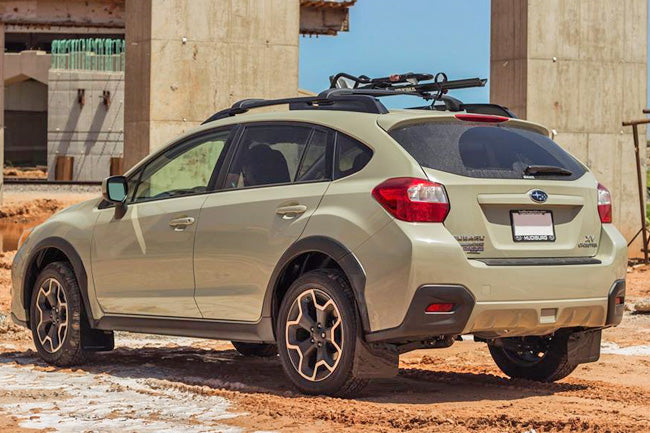 Rally Armor UR Black w/ Grey Logo Mud Flaps Set of 4 - Subaru XV Crosstrek (2013-2017)