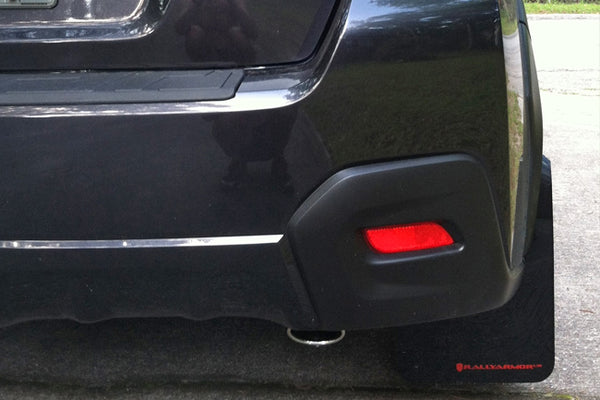 Rally Armor UR Black w/ Red Logo Mud Flaps Set of 4 - Subaru XV Crosstrek (2013-2017)