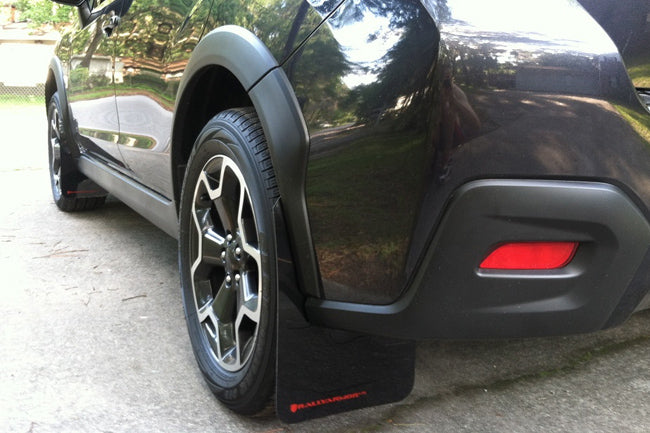 Rally Armor UR Black w/ Red Logo Mud Flaps Set of 4 - Subaru XV Crosstrek (2013-2017)