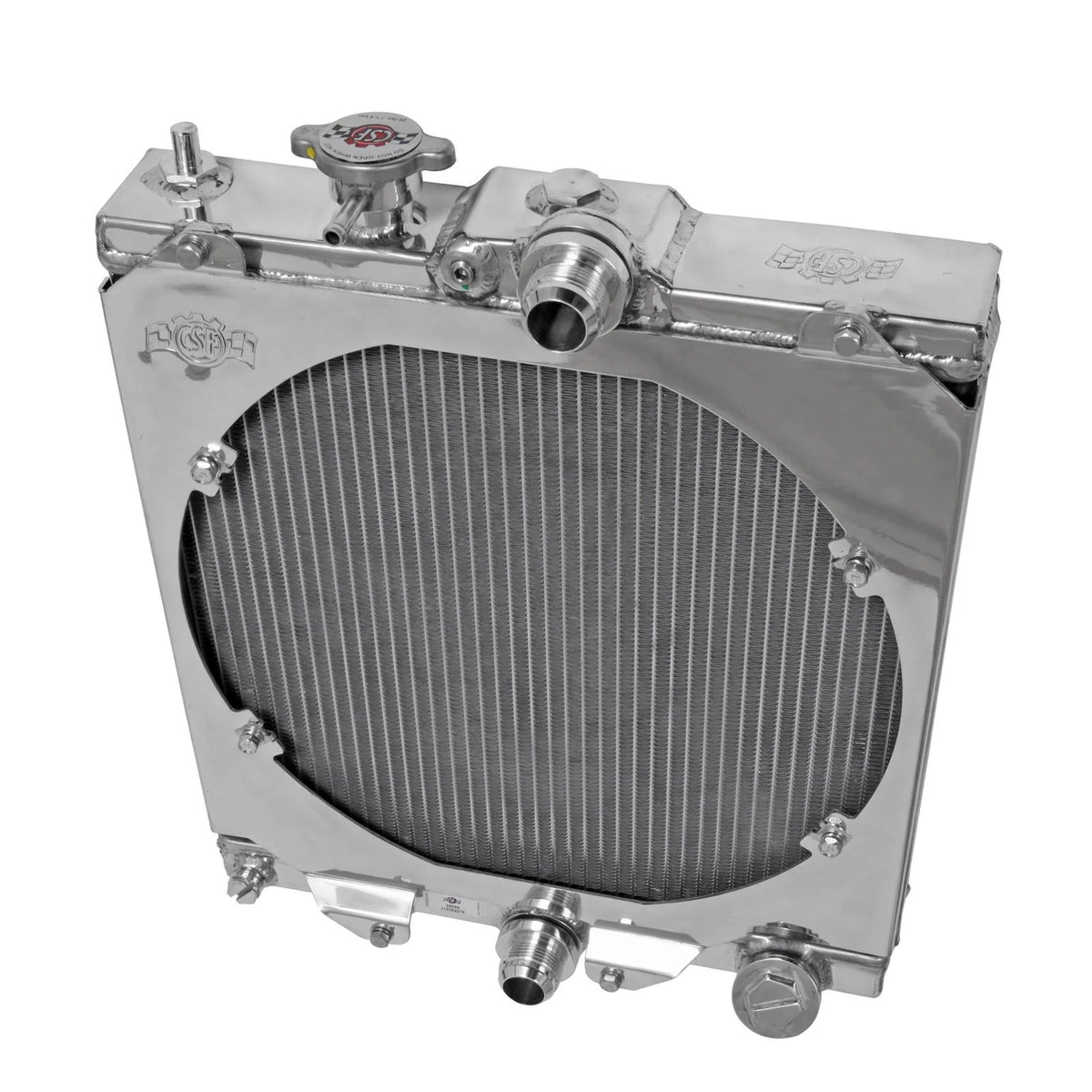 CSF Performance Aluminum Half Size Radiator w/ Shroud - Honda Civic EG EK (1992-2000)