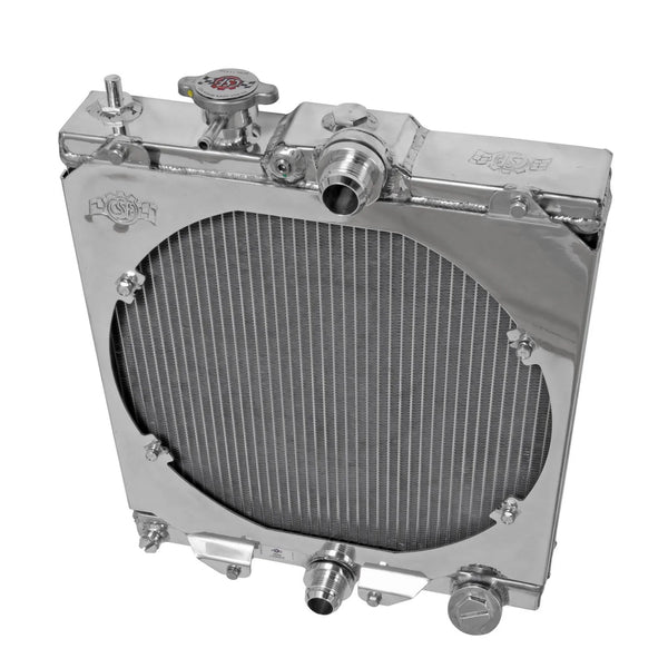 CSF Performance Aluminum Half Size Radiator w/ Shroud  - Honda Civic EG EK (1992-2000)