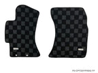 Phase 2 Motortrend (P2M) Front & Rear Checkered Carpet Floor Mats - Subaru WRX & STI GVF (2011-2014)