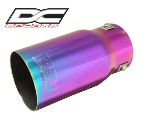 DC Sports Bolt-On Chameleon Anodized Exhaust Muffler Tip - L: 7.5" x Outlet 3.5"