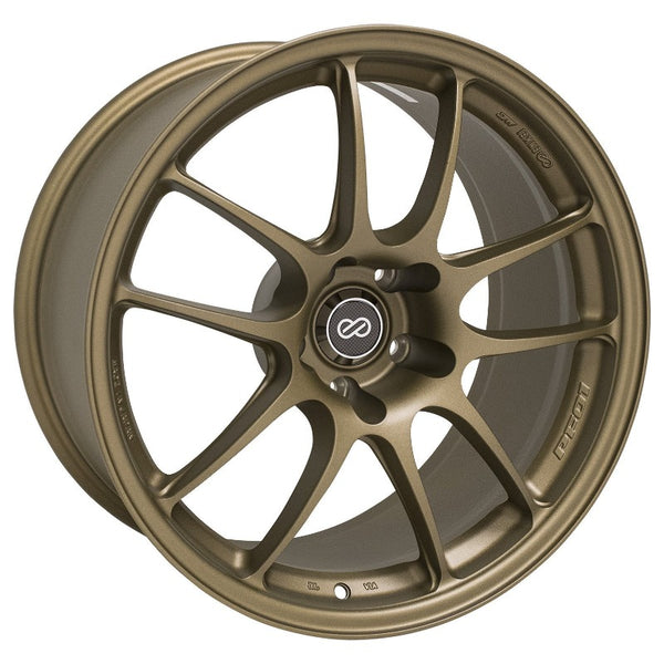 Enkei PF01 18x9.5 / 5x114.3 / 15mm Offset - Titanium Gold Wheel