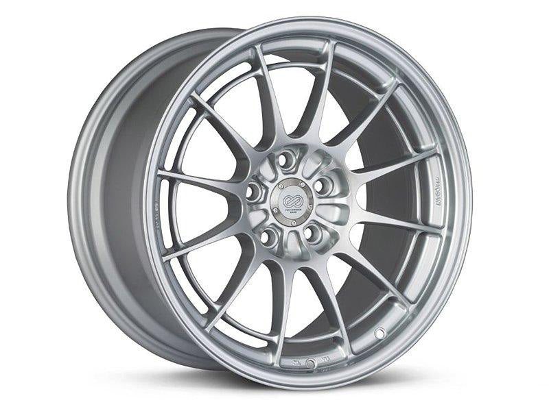 Enkei NT03+M 18x9.5 5x108 - 40mm Offset 72.6mm Bore - F1 Silver - Single Wheel
