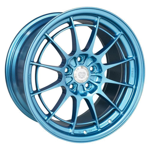 Enkei NT03+M 18x9.5 5x114.3 - 40mm Offset 72.6mm Bore - Emerald Blue - Single Wheel