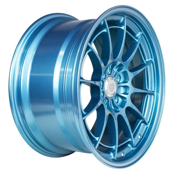 Enkei NT03+M 18x9.5 5x114.3 - 40mm Offset 72.6mm Bore - Emerald Blue - Single Wheel