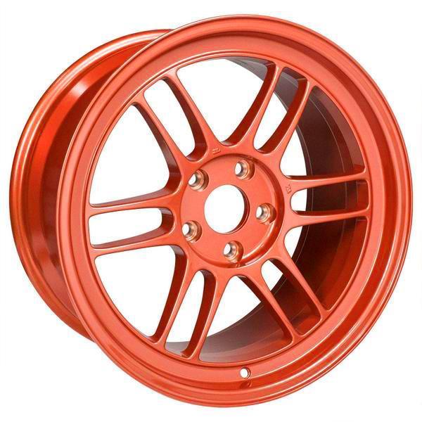 Enkei RPF1 17x9/ 5x114.3 / 22mm Offset - Orange Wheel