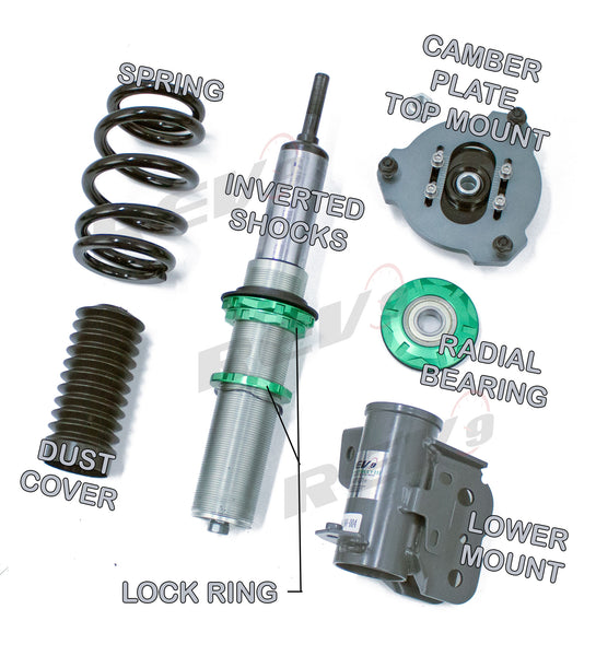Rev9 Power Hyper-Street III Coilovers (Inverted Shocks) - BMW 3-Series(E36) RWD 1992-99