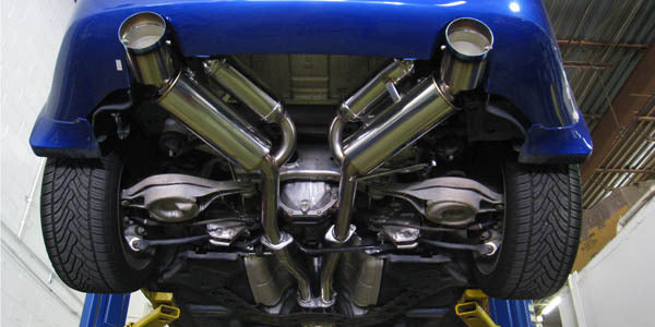 HKS Stainless Steel Dual Hi Power Titanium Tip Exhaust System - Nissan Z33 350z (2003-2006)