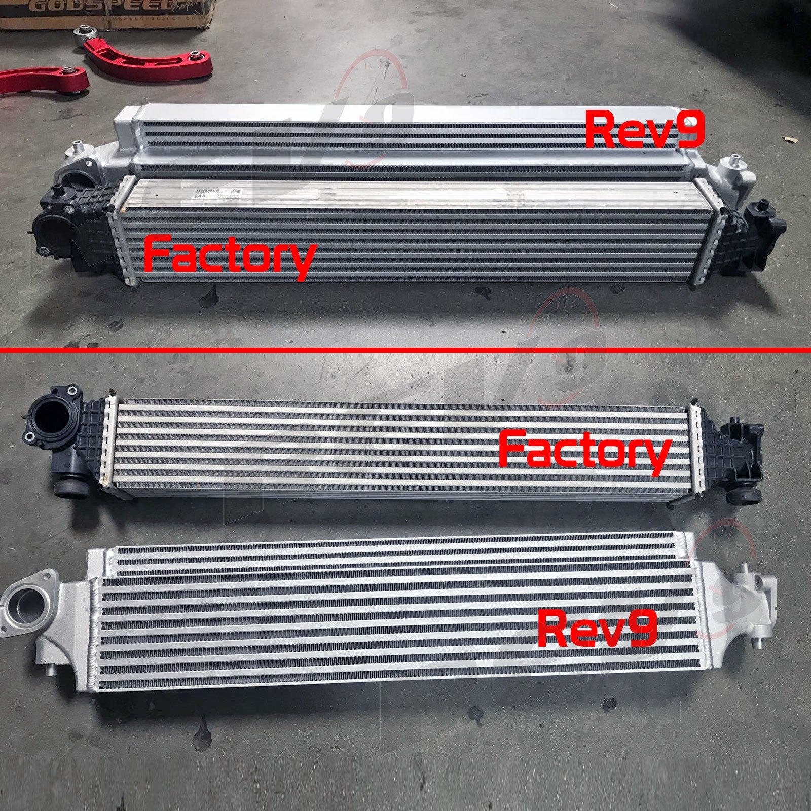 Rev9 Power FMIC Front Mount Intercooler - Honda Civic & Si 1.5L Turbo (2016-2021)