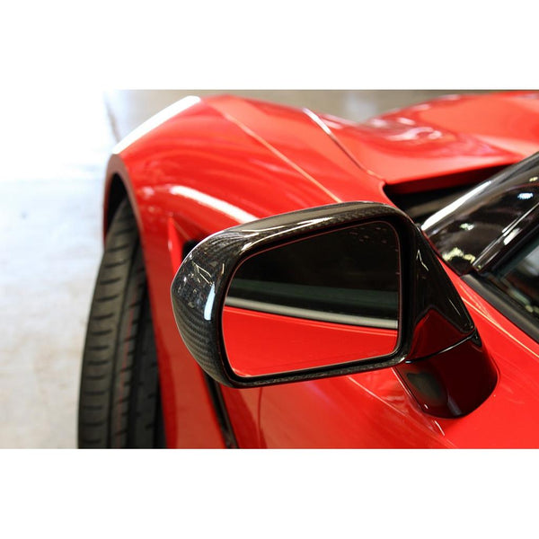 APR Performance Carbon Fiber Side Mirror Cover Housings - Chevrolet Corvette C7 Stingray (2014-2019)
