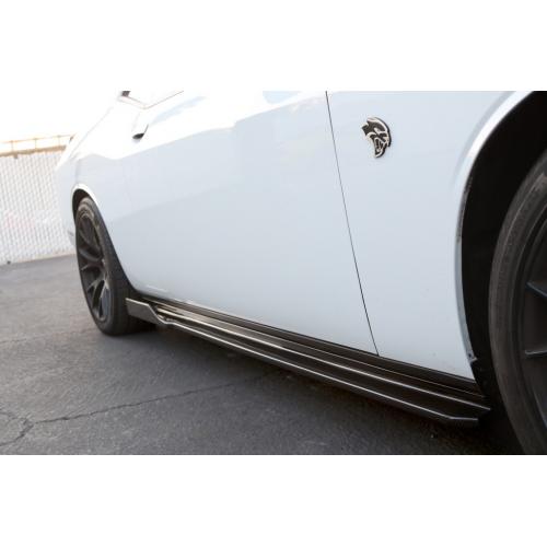 APR Performance Carbon Fiber Side Skirts Rocker Extensions - Dodge Challenger Hell Cat (2015-2020)