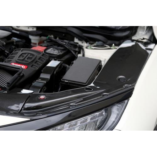 APR Performance Carbon Fiber 3pc Radiator Cooling Shroud Plate Kit - Honda Civic Type R FK8 (2017+)