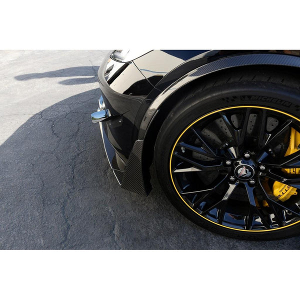 APR Performance Carbon Fiber Front OEM Canard Spats - Chevrolet Corvette C7 Z06 (2015-2019)