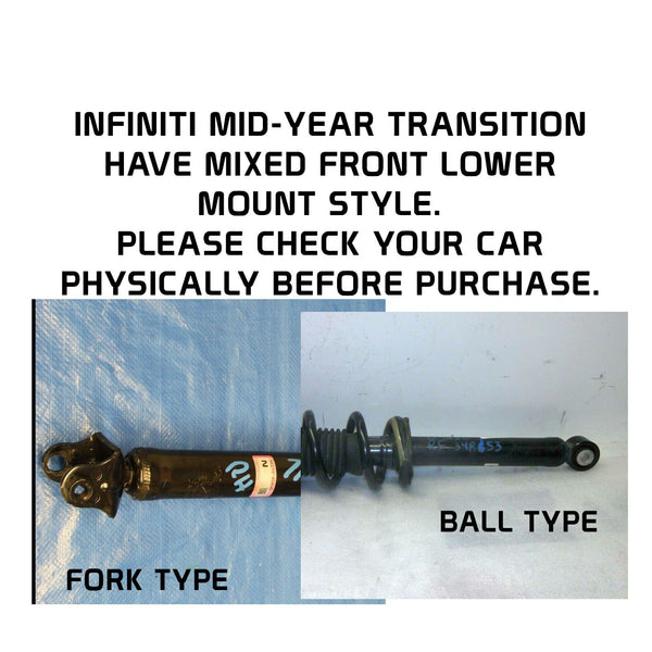 GSP Godspeed Project Mono RS Coilovers - Infiniti Q60 RWD (V37) 2017-21 (Front Fork Type)