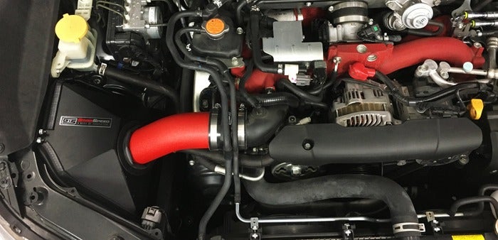 GrimmSpeed Stealth Box Air Intake System Kit - Red - Subaru STI (2015-2022)