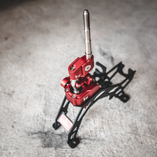 Hybrid Racing Performance Adjustable Short Shifter Assembly - Red - Honda Civic / Si / FK8 Type R (2016-2021)